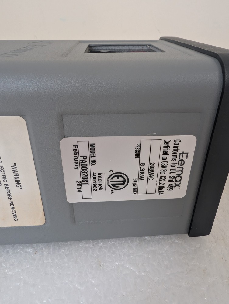 Eemax Pro-Advantage PA008208T Electric Tankless Water Heater 208V 8.3KW