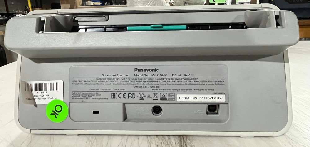 Panasonic KV-S1026C Document Scanner