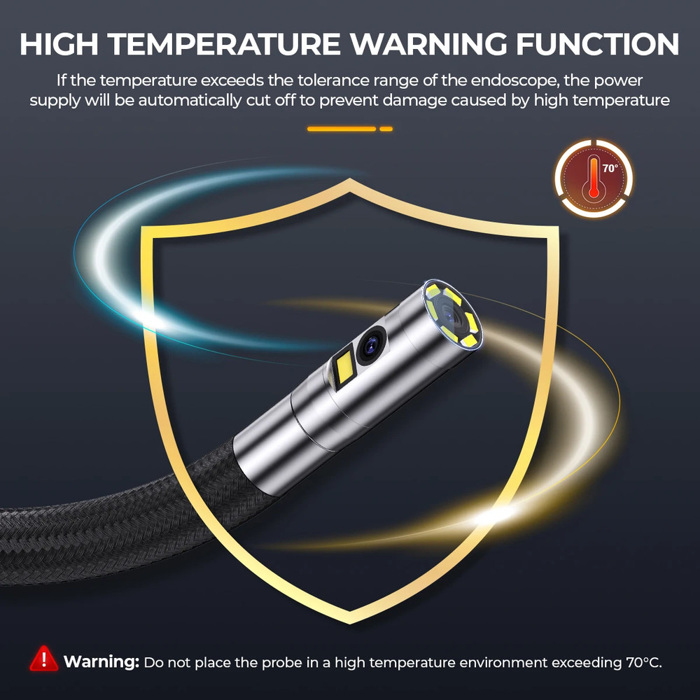 AN302 Dual Camera Endoscope 2-Way Articulating Borescope 3 Image Display Modes