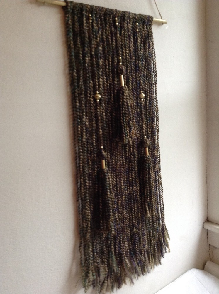 boho yarn art wall hanging  Home Decore  hand made