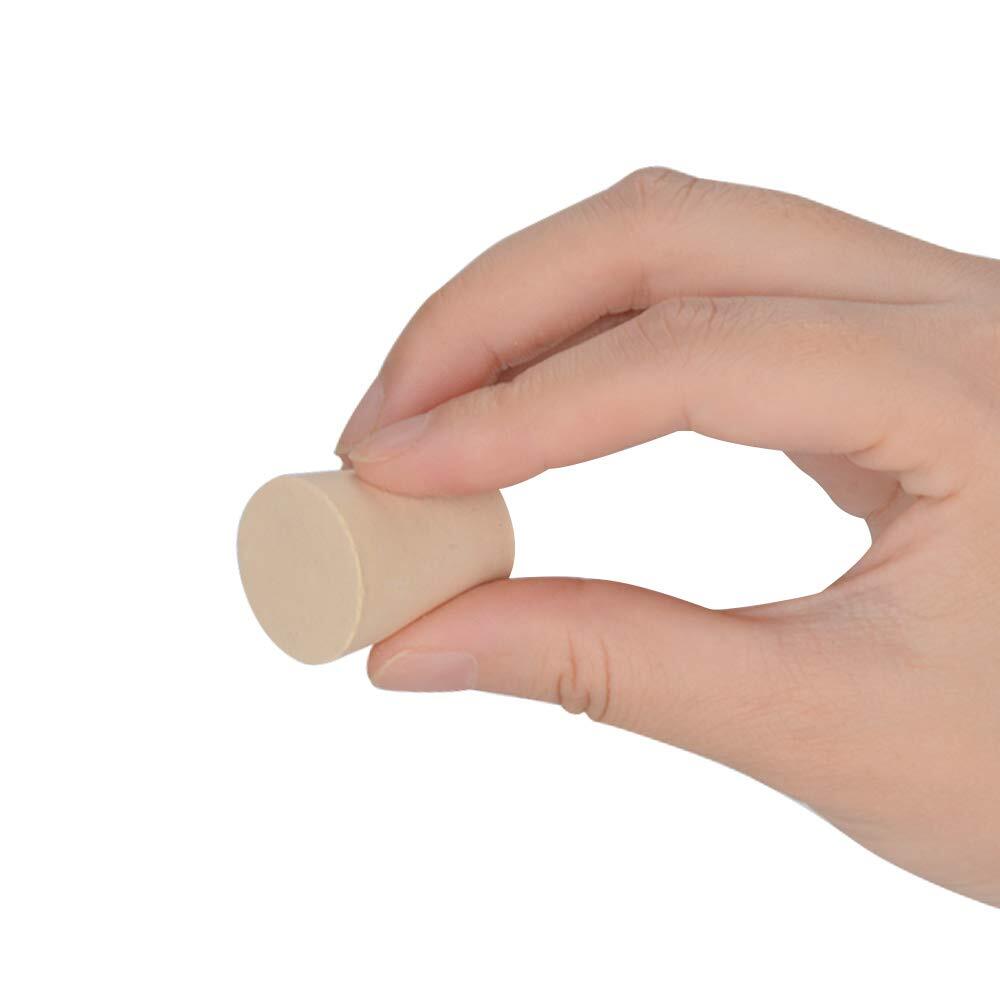 Solid Rubber Stoppers 10-Pack 3# White Tapered Lab Seal Rubber Stoppers Fits ...