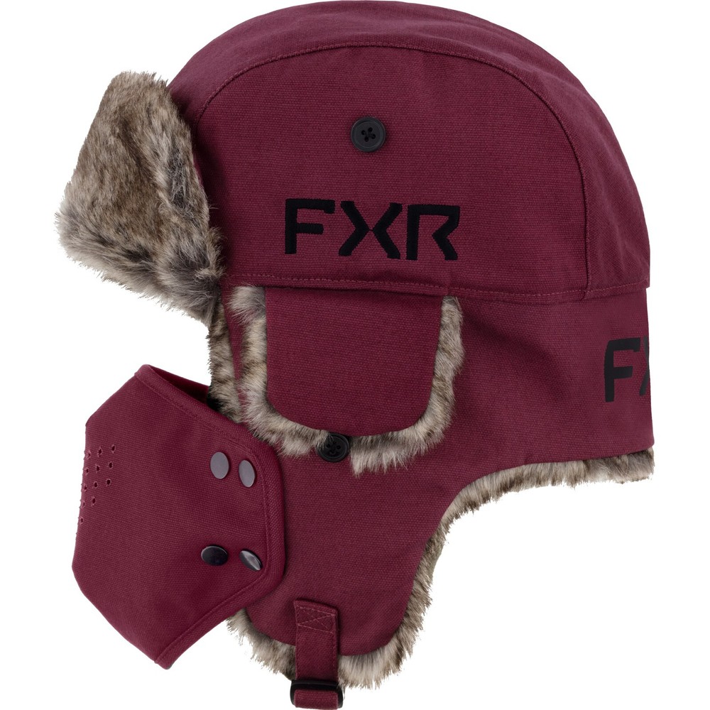 FXR Trapper Hat Merlot/Black