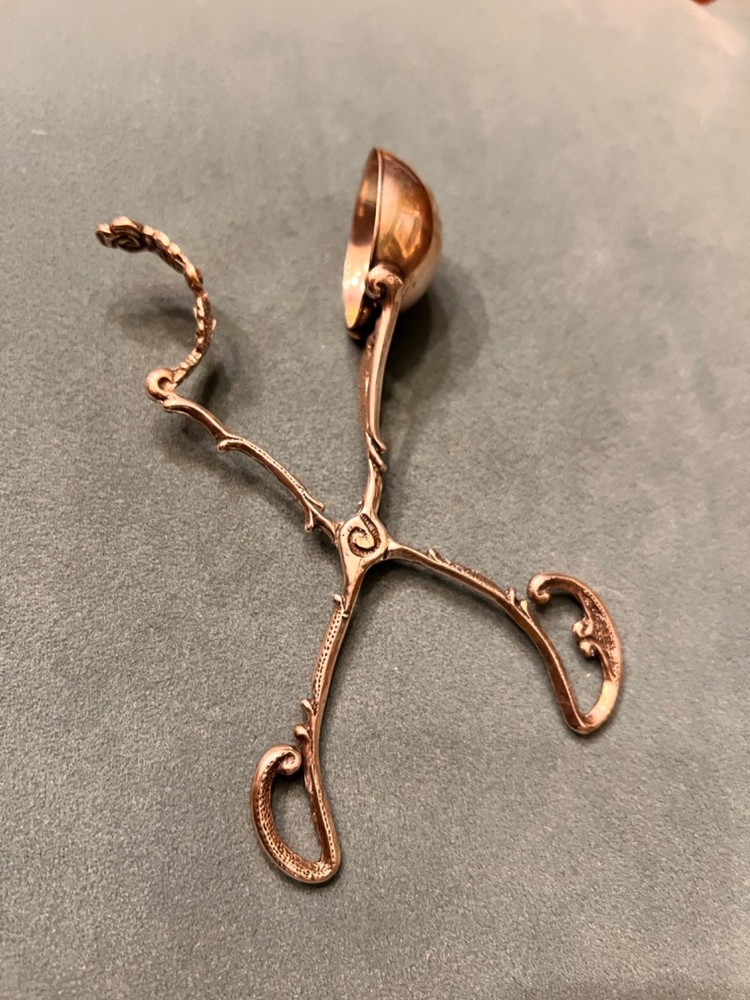 Antique 800 Silver Fruit Syrup Cherry Tweezers