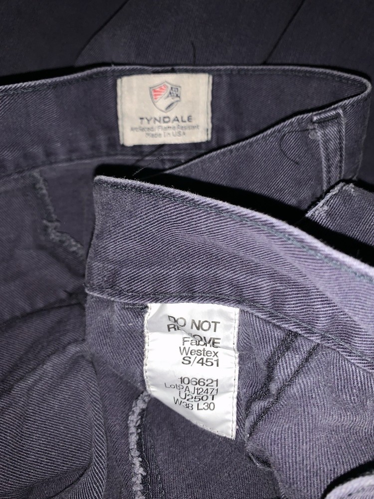 Tyndale FR Flame Resistant Pants Sz 38/30