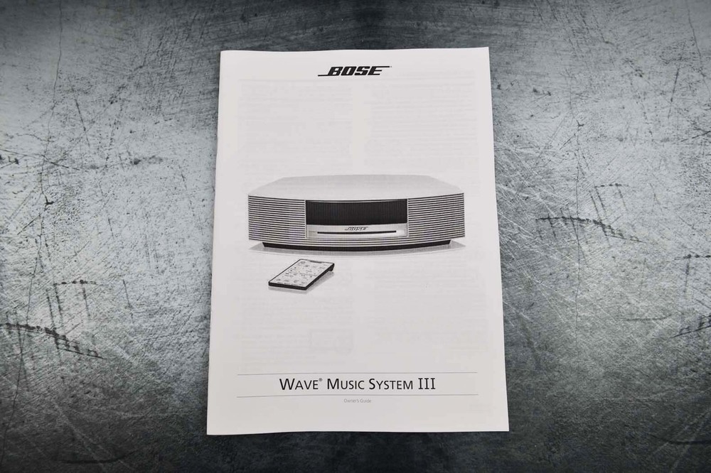 New Bose Wave Music System III Guide Operating Instructions Manual