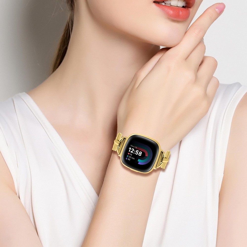 Magnetic Bands Compatible for Fitbit Versa 4/Fitbit Versa 3/Fitbit Sense 2/Fi...