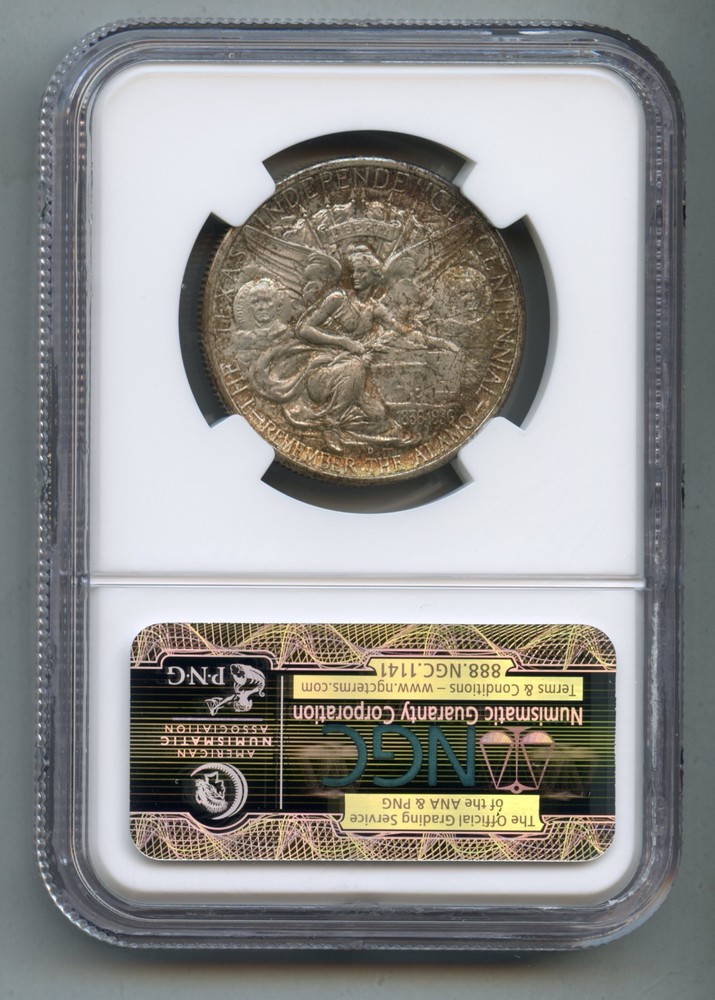 1937 D Texas Centennial Commemorative Silver Half Dollar NGC MS 67