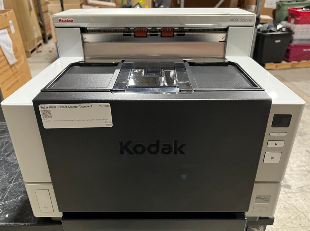 Kodak i4600 Production Document Scanner Power Tested