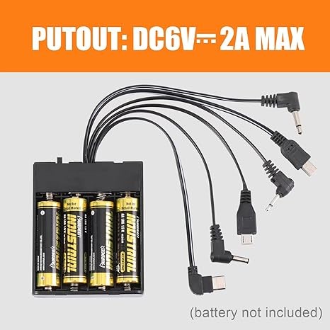 External Power Supply Box 6V with Multi Jack Outputs