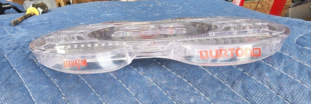 Burton Elevator Riser Plate For Snowboard Bindings Clear