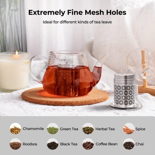 Tea Strainers for Loose Tea, Extra Fine Mesh Tea Infuser, 304 Small 1 Pack