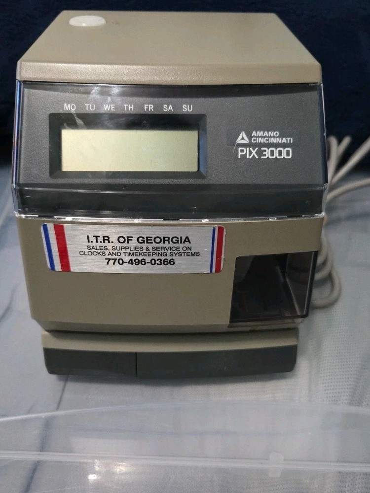 Amano Cincinnati PIX-3000 Time Recorder