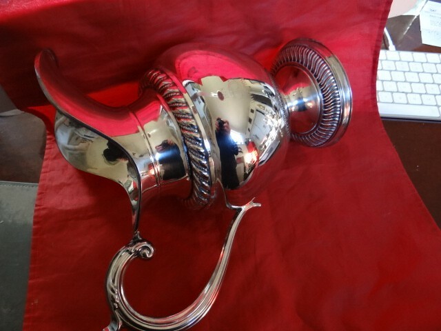 Very Fine Vintage Silver Water Pitcher Jug Spain