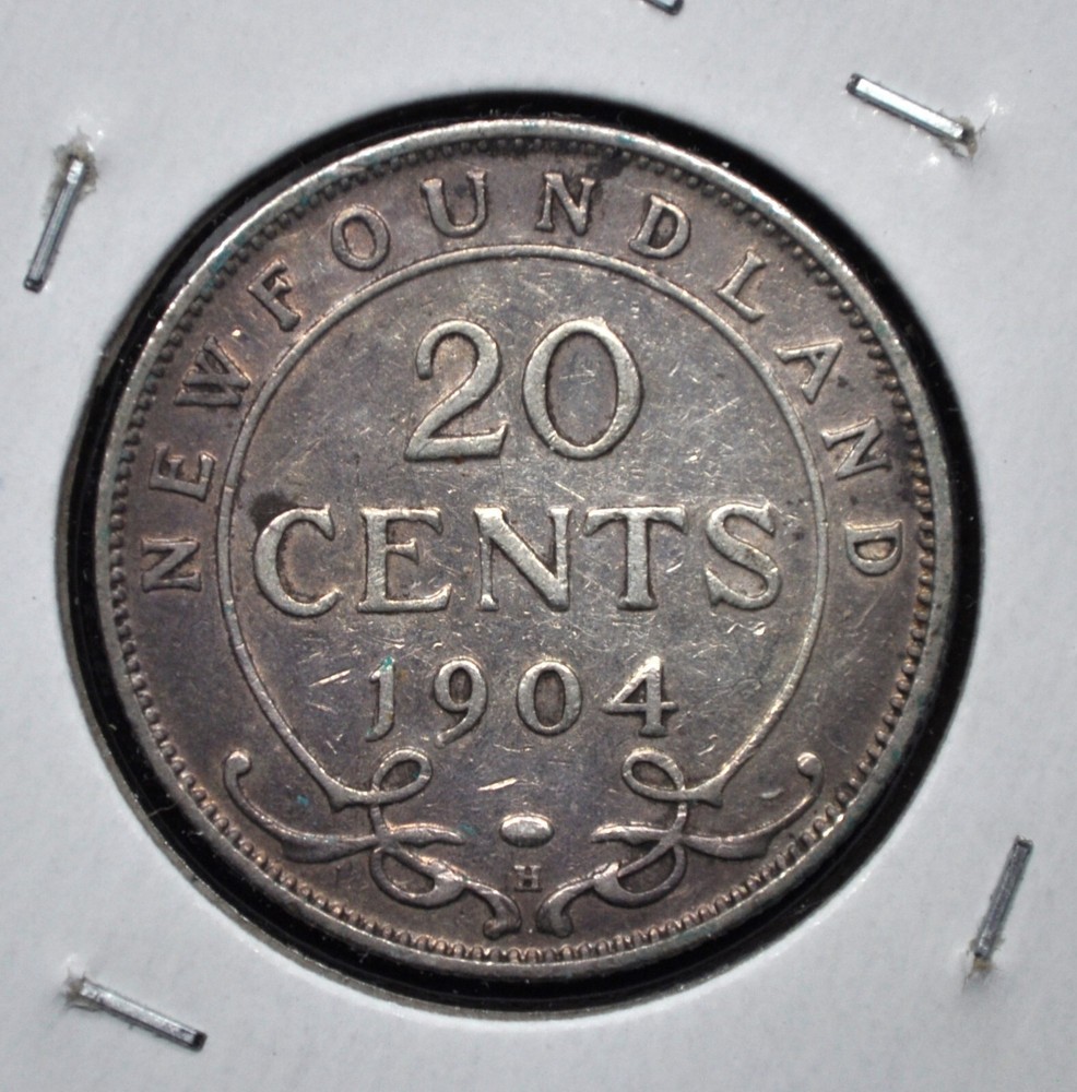1904-H Newfoundland 20 cents