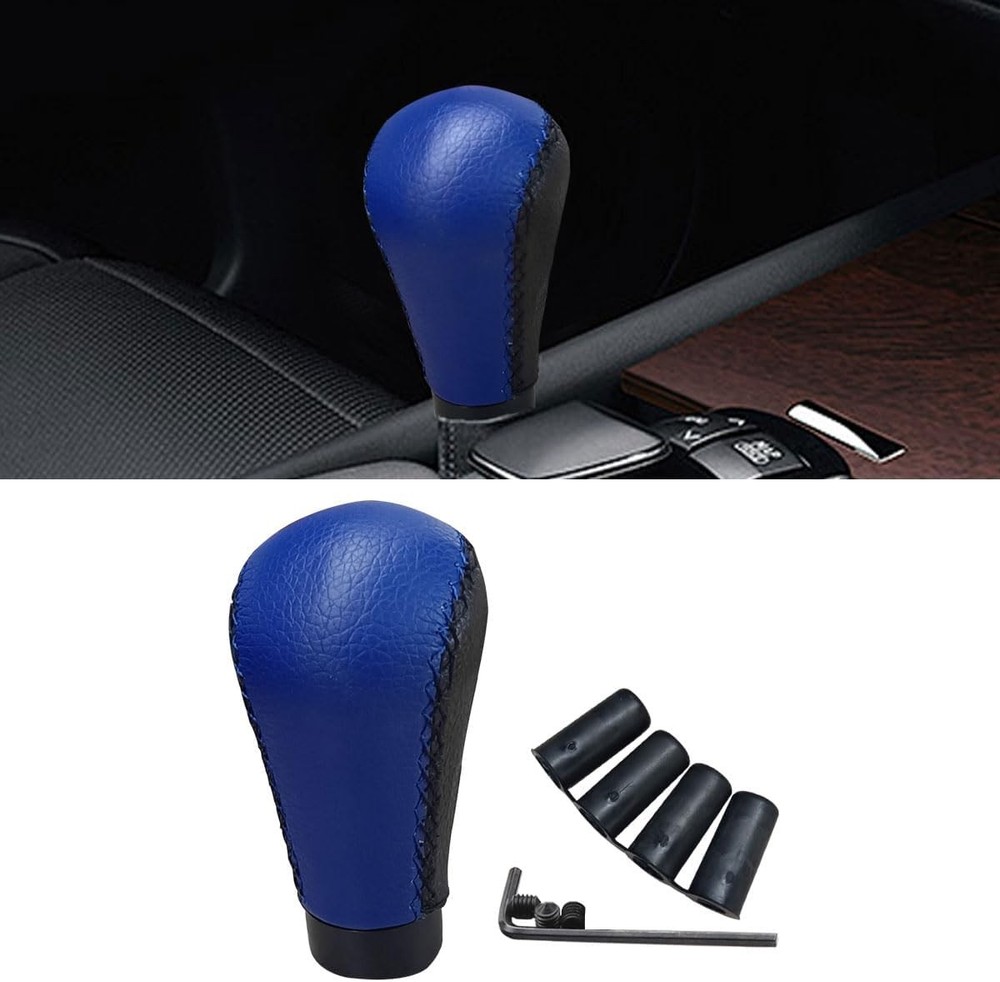 5 Speed Shifter Knobs, Manual Transmission Shift Knob, Black/Blue