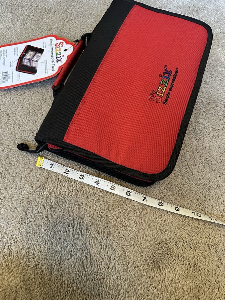 Sizzix Embossing Folder & Stencil STORAGE CASE - Simple Impression + 18 Stencils