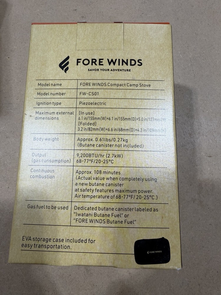 FORE WINDS by Compact Stove