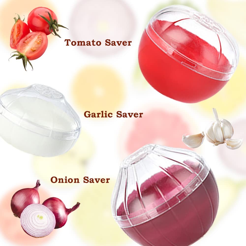 6 PCS Fruit and Vegetable Storage Containers, Reusable Storage Keeper, Lemon ...