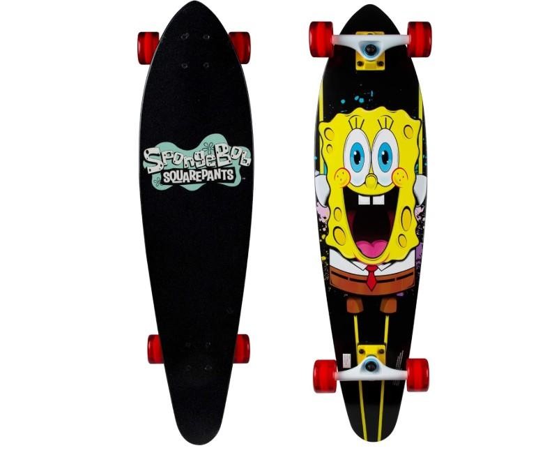 New Kryptonics 36" Spongebob Squarepants Stretch Maple Skateboard