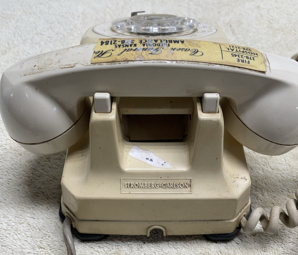 Vintage Rotary Phone Tan