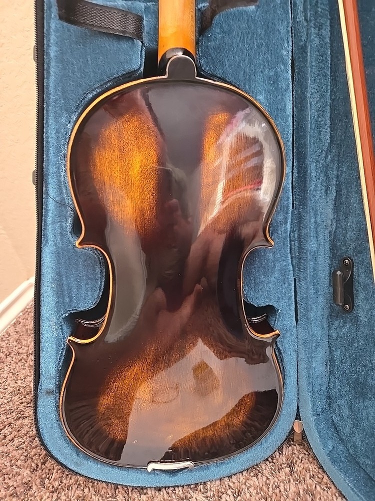 4/4 Violin Antique Style With Extra Strings Bow Case Rosin