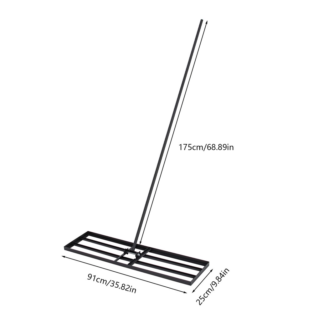 Lawn Leveler Tool with 1.75m Handle for Easy Garden Leveling