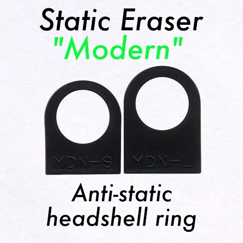 TOP WING / Static Eraser  Modern  Anti-Static Shell Ring for Turntables - New