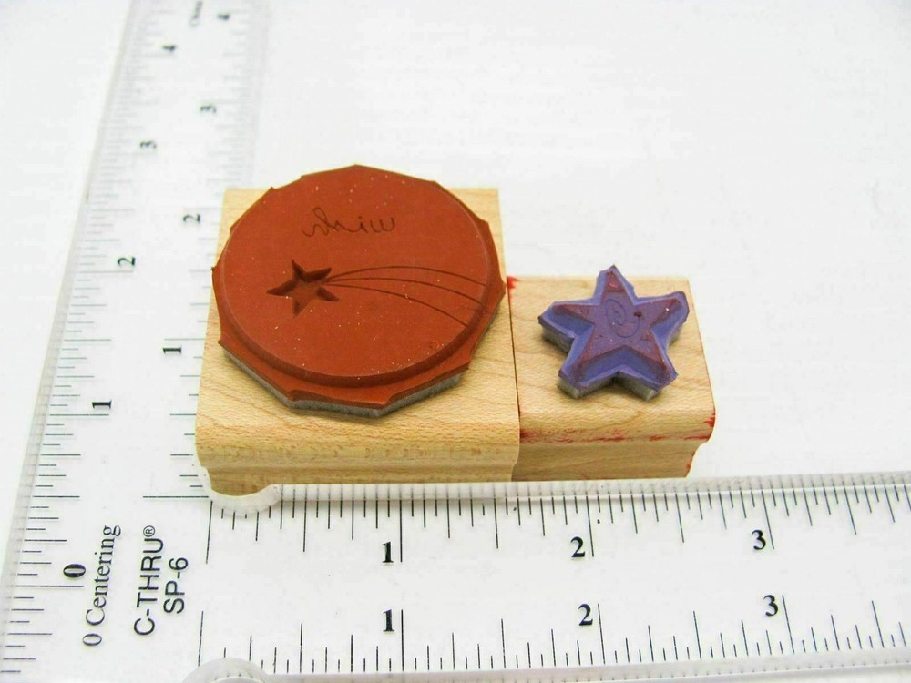 Wish Shooting Star Rubber Stamp - Stamp Set A250