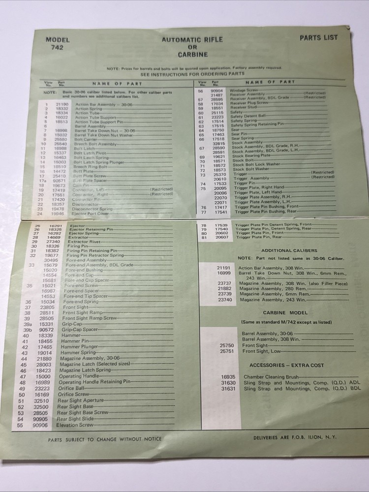 Remington Model 742 Owner's Manual