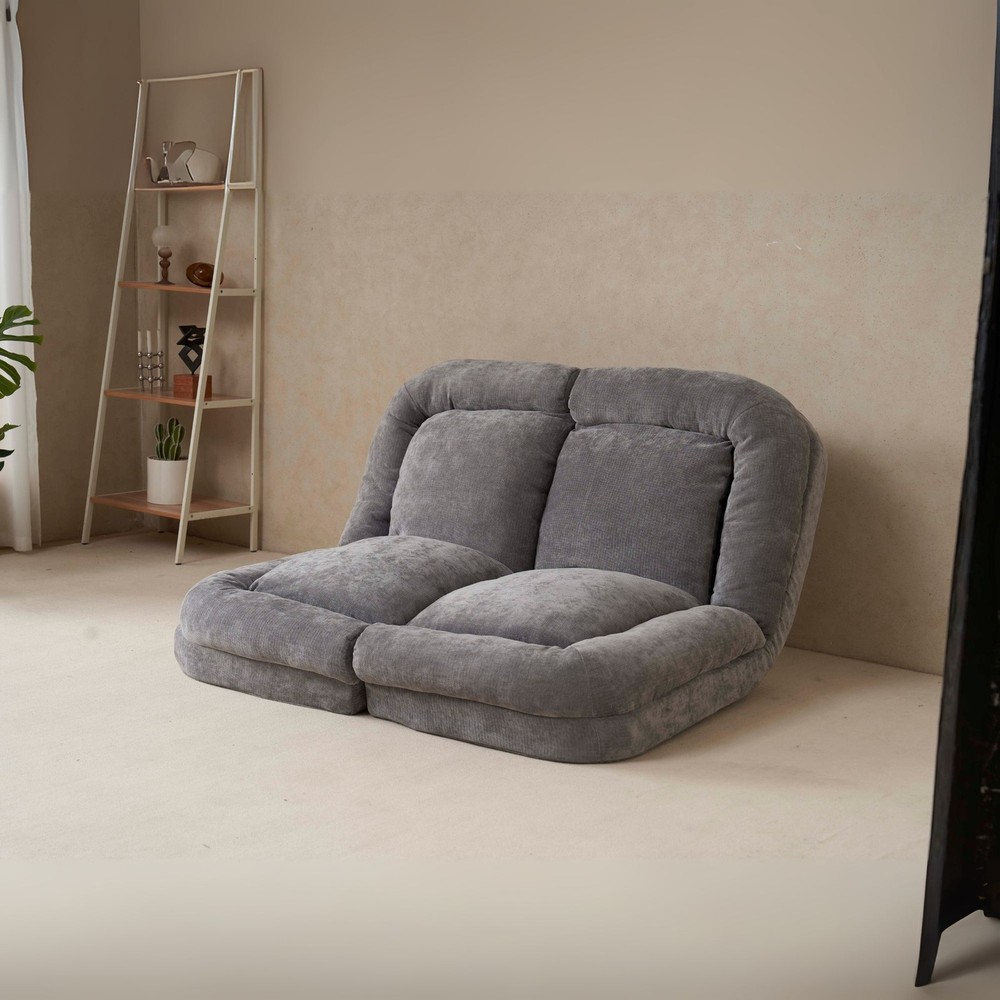 Convertible Fold-Out Double Sofa Bed, 18 Sections Adjustable