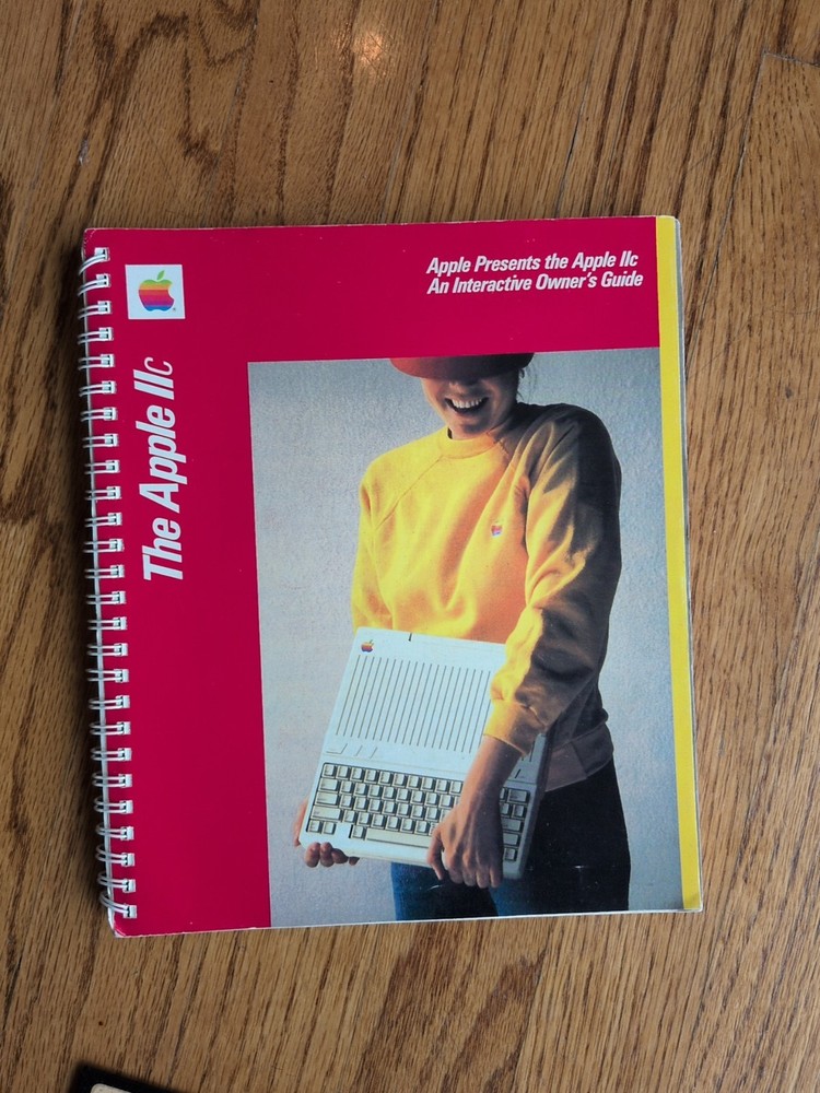 Apple IIc Owners Manual 1984 Spiral Bound, Software, System Utilities Guide Lot