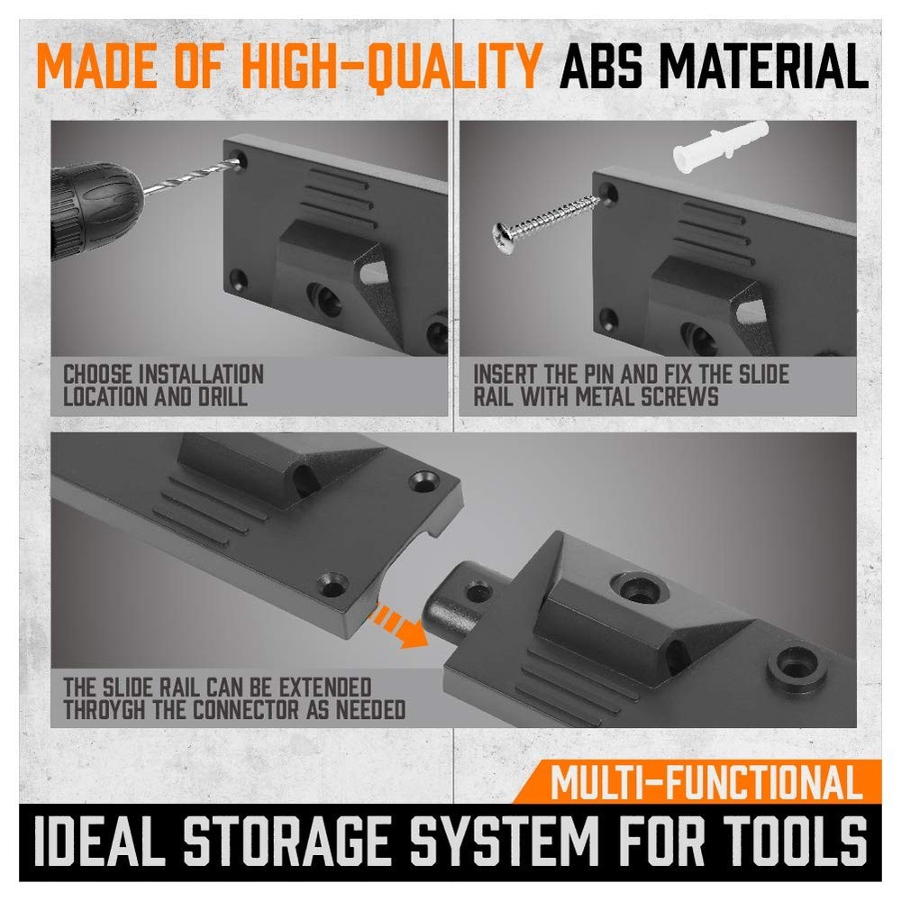 64 Inch Adjustable Storage System, 64 System--Black