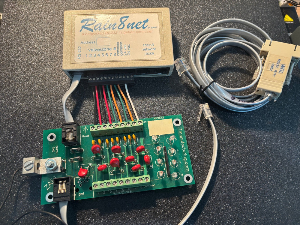 RAIN8NET Pro RS232 Irrigation Controller with lightning protection board