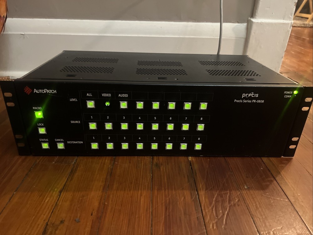 AutoPatch Precis Series PR-0808 Distribution Matrix Switcher -Untested