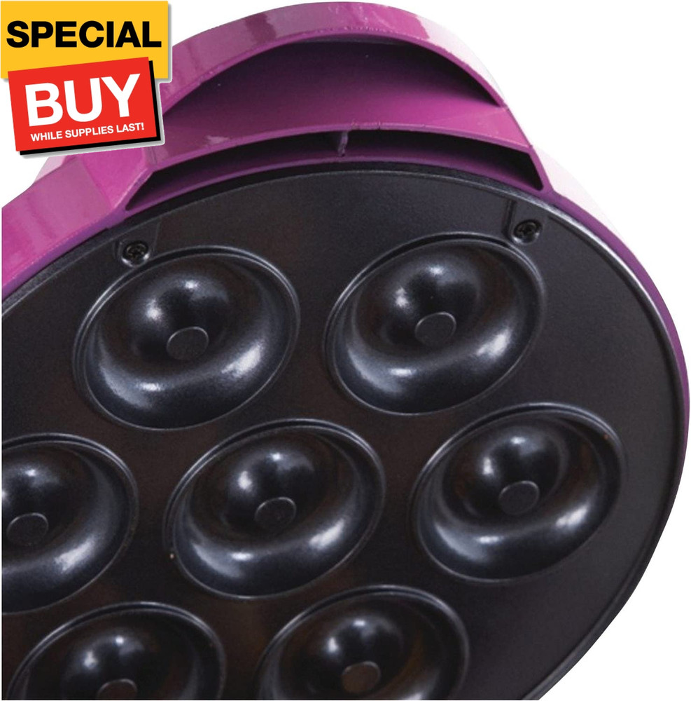 TS-250 Mini Donut Maker Machine, Non-Stick, Pink