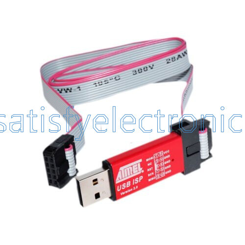 Mini USBISP USBASP Programmer Aluminum for 51 ATMEL AVR WIN7 64