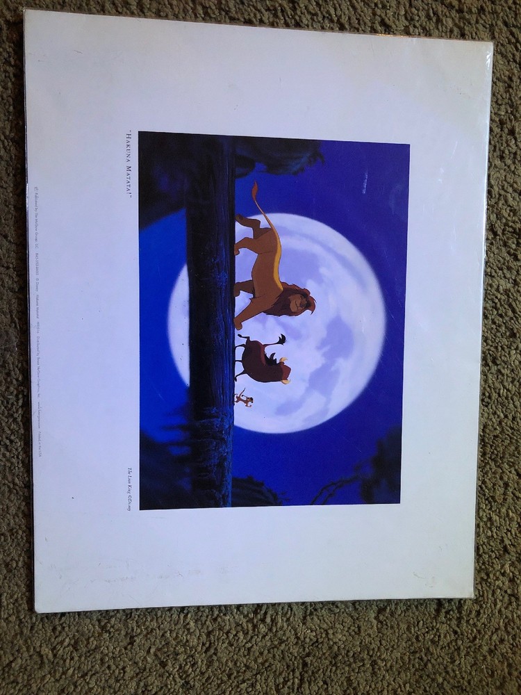 Disney Lion King Hakuna Matata Lithograph