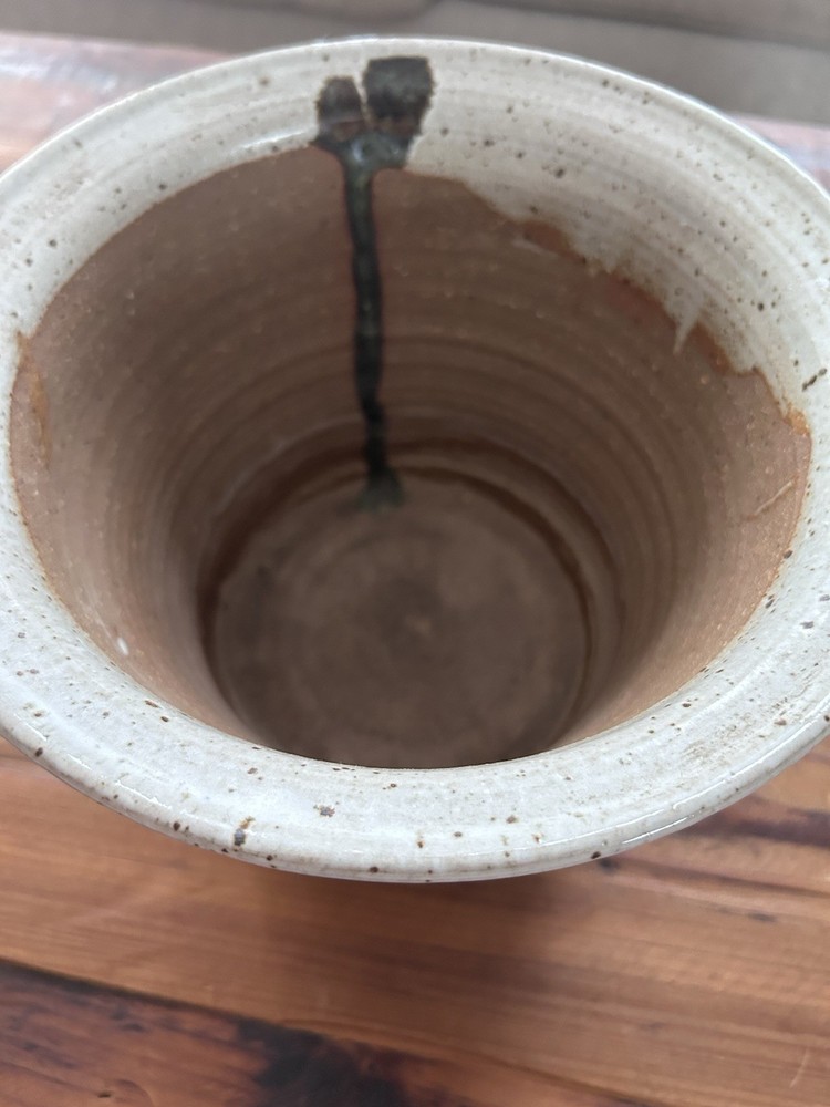 Handmade Pottery Planter Signed