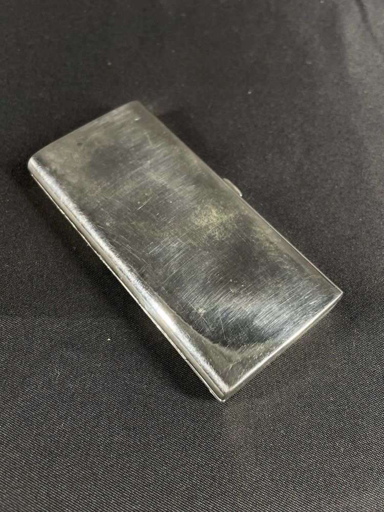 Vintage GUCCI Sterling Red & Green Stripe Small Rectangular Box Calling Cards