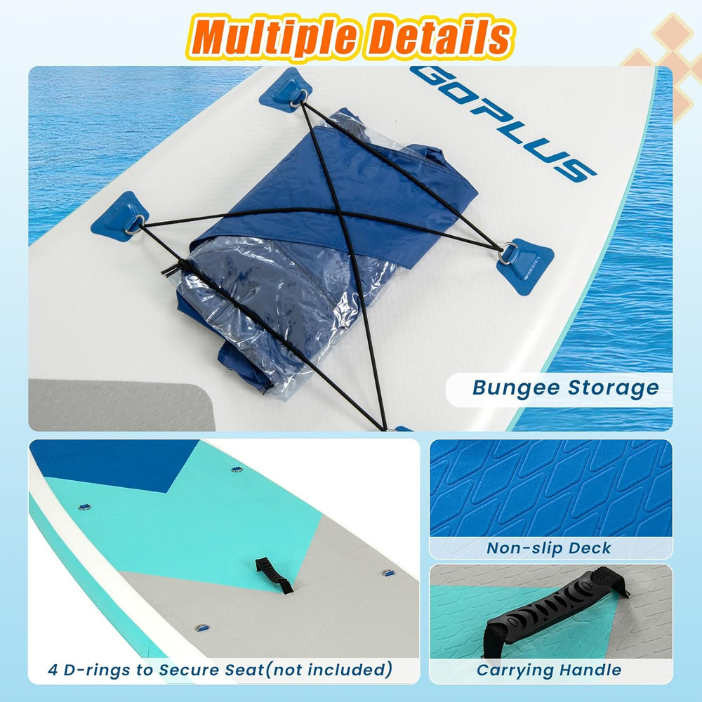 Inflatable Stand up Paddle Board, 10FT/10.5FT/11FT SUP with Accessory Pack, Adju