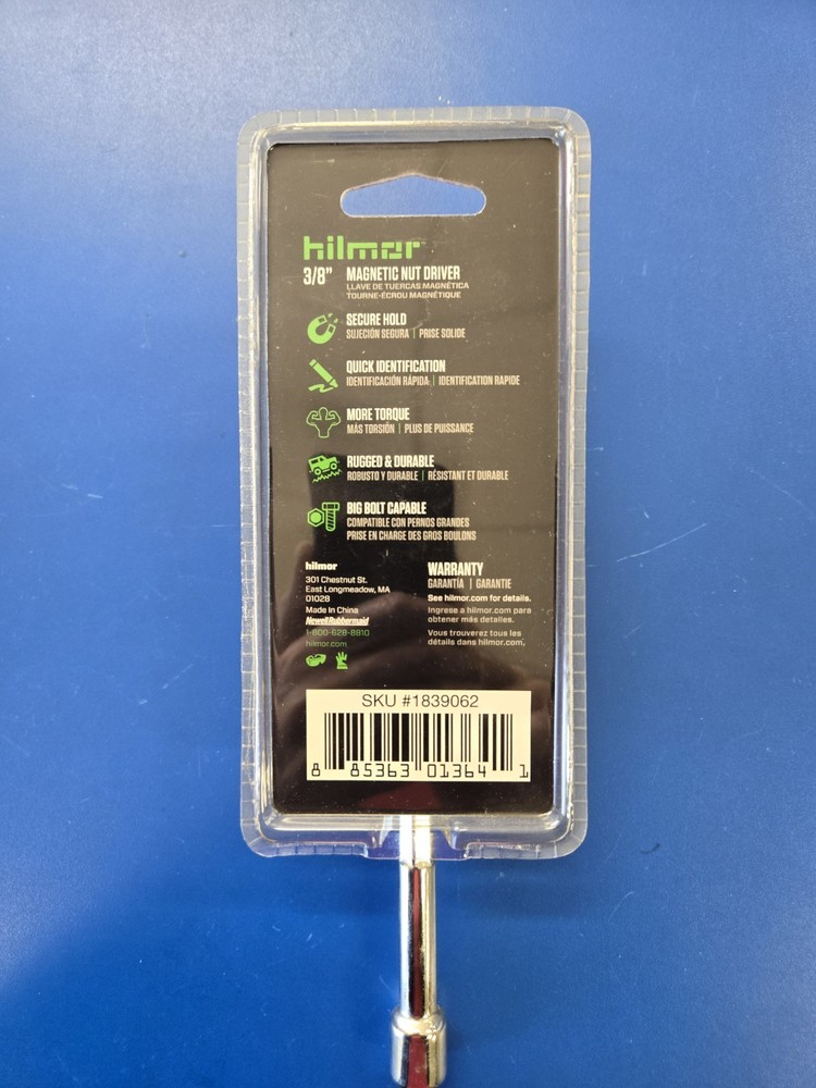 HILMOR - 3" SHAFT MAGNETIC NUT DRIVER - 3/8" - 1839062