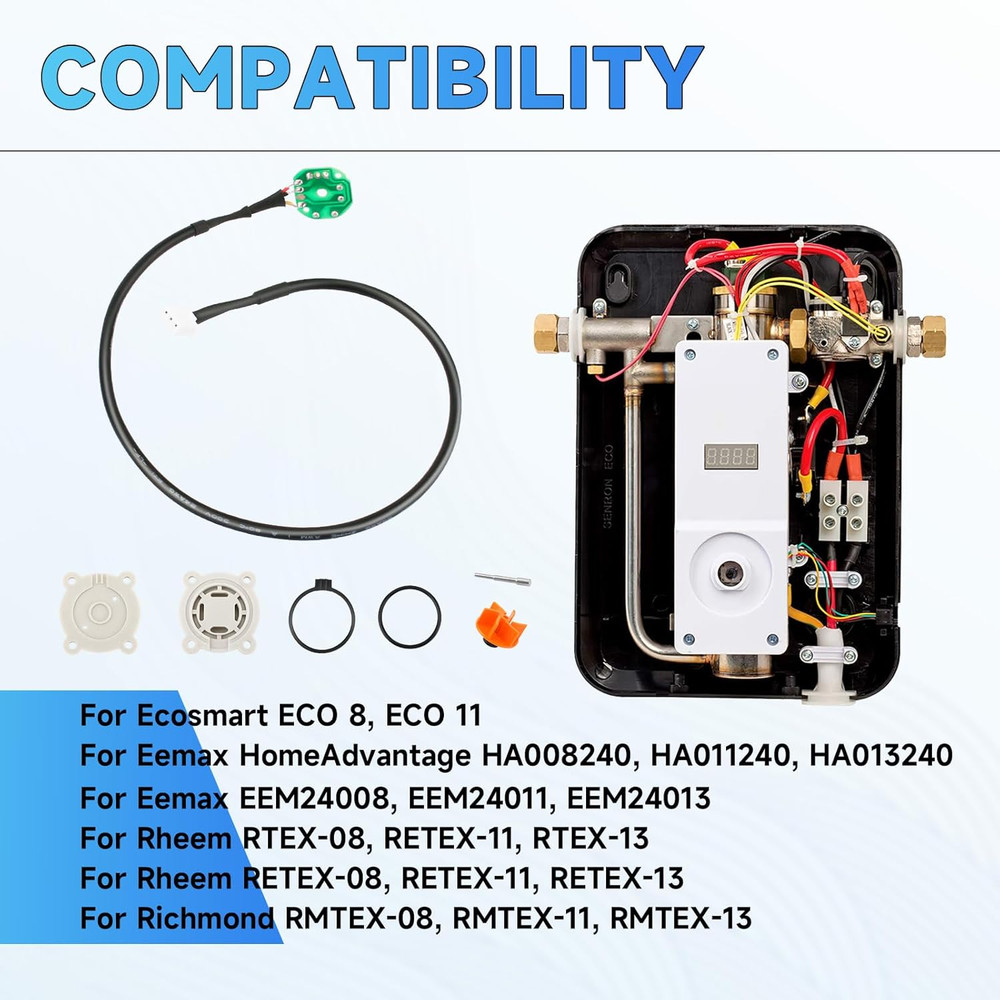 FSA NFSML Flow Sensor Assembly for Ecosmart Eco 8 & 11 Electric Tankless Water H