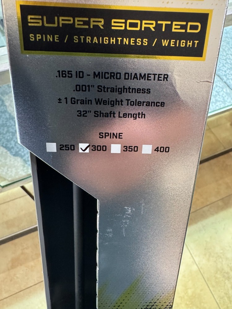 Black Eagle FOCUS Micro Diameter 300 Spine Shafts
