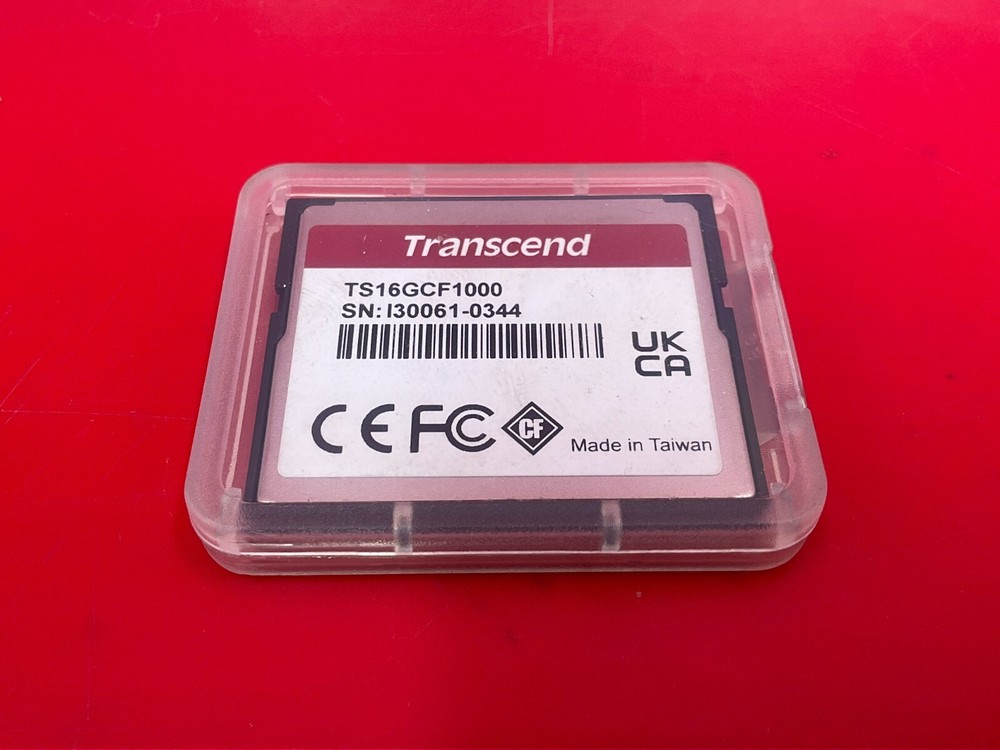 Transcend 16GB Compacy Flash Card TS16GCF1000 ✅❤️️✅❤️️ NEW! OPEN BOX! ✅❤️️✅❤️️