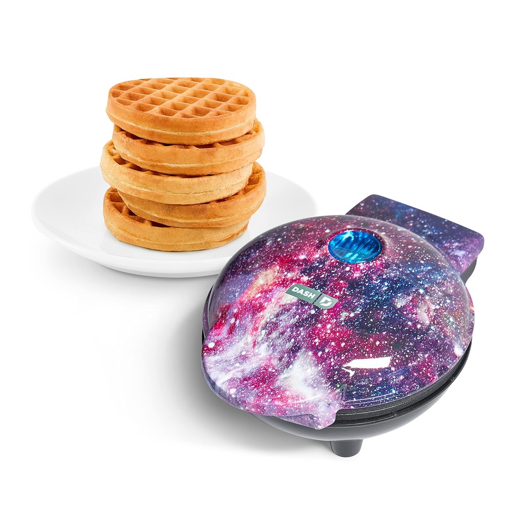 Dash Mini Waffle Maker Machine for Individuals, Purple Galaxy