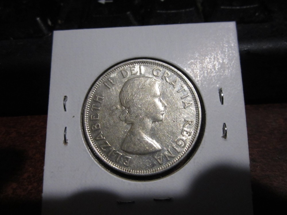 1955 - Canada silver half dollar - Canadian 50 cent
