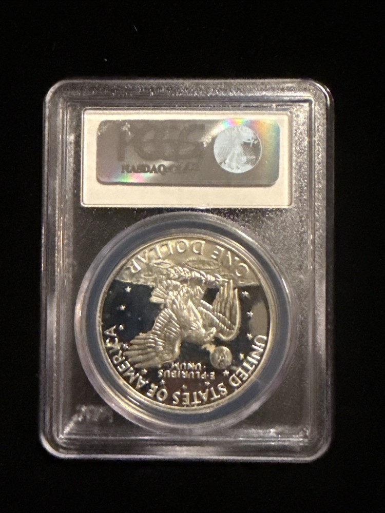 1971-S Eisenhower Silver Dollar PCGS PR69DCAM – Deep Cameo Proof