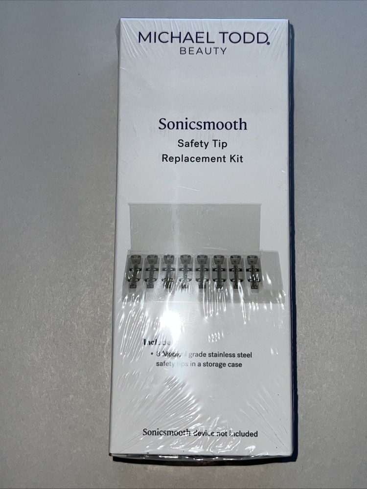 Michael Todd Beauty SONICSMOOTH 8 Safety Tips Replacement Kit Microderm NEW Seal