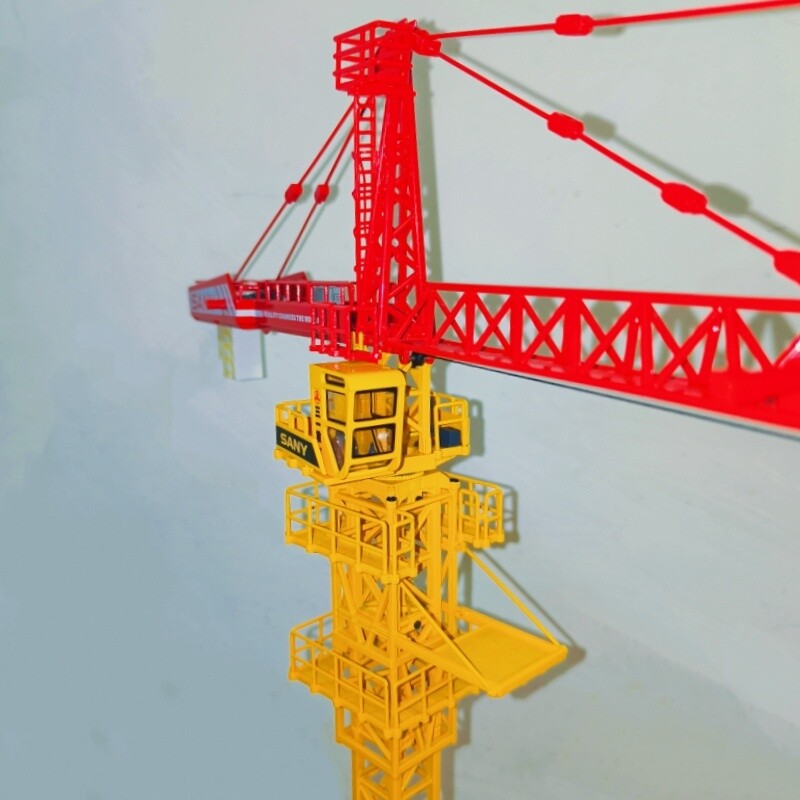 1:75 SANY Tower Crane Constuction Machine Equipment Diecast Model Collection