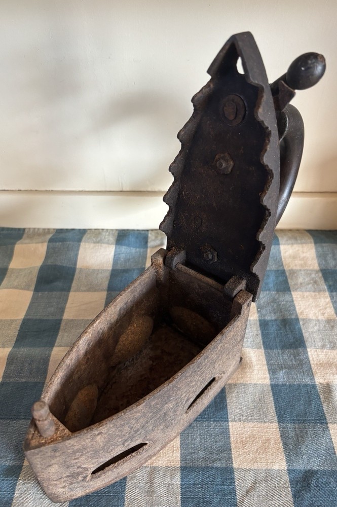 Antique Cast Iron Coal Iron